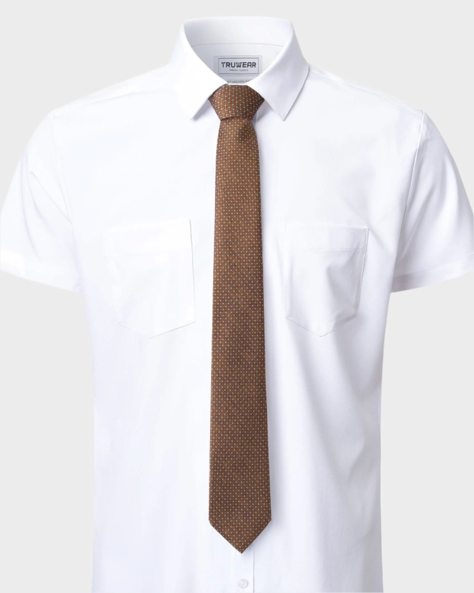 Multi-Dot Tie Brown - Brown