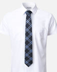 Immortal Powder Blue & Navy Plaid Tie - Blue &