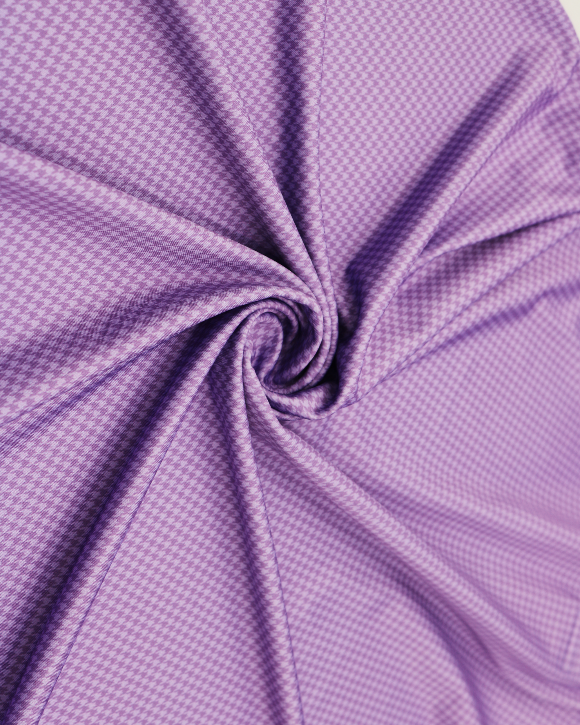 Elevation Fig Purple Houndstooth Polo Pattern