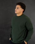 Meridian Dark Green Crewneck - Green