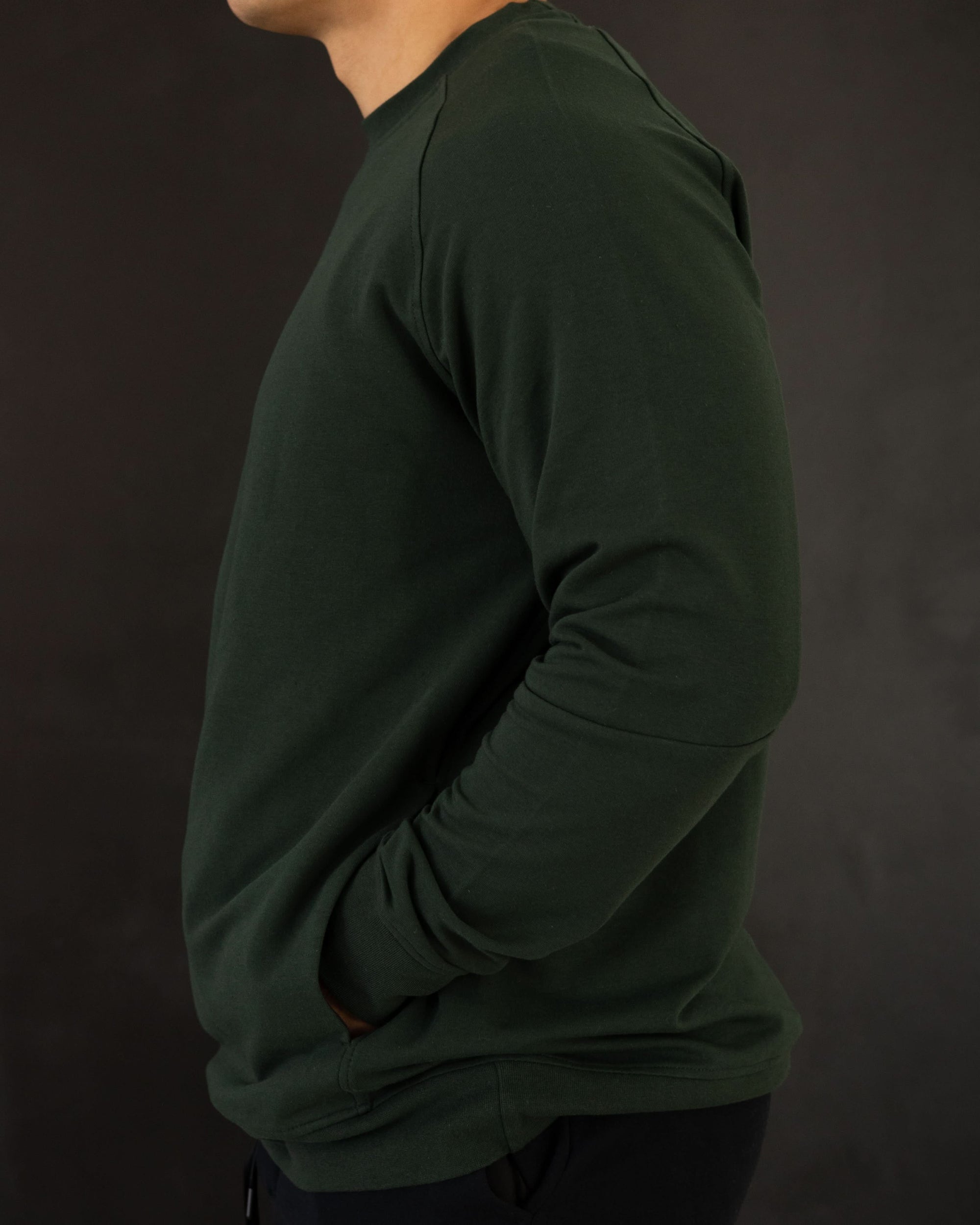 Meridian Dark Green Crewneck - Green