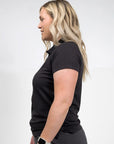 Women's Rise Polo Black - Black