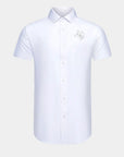 Rice Phenom Classic White Short Sleeve Dress Shirt