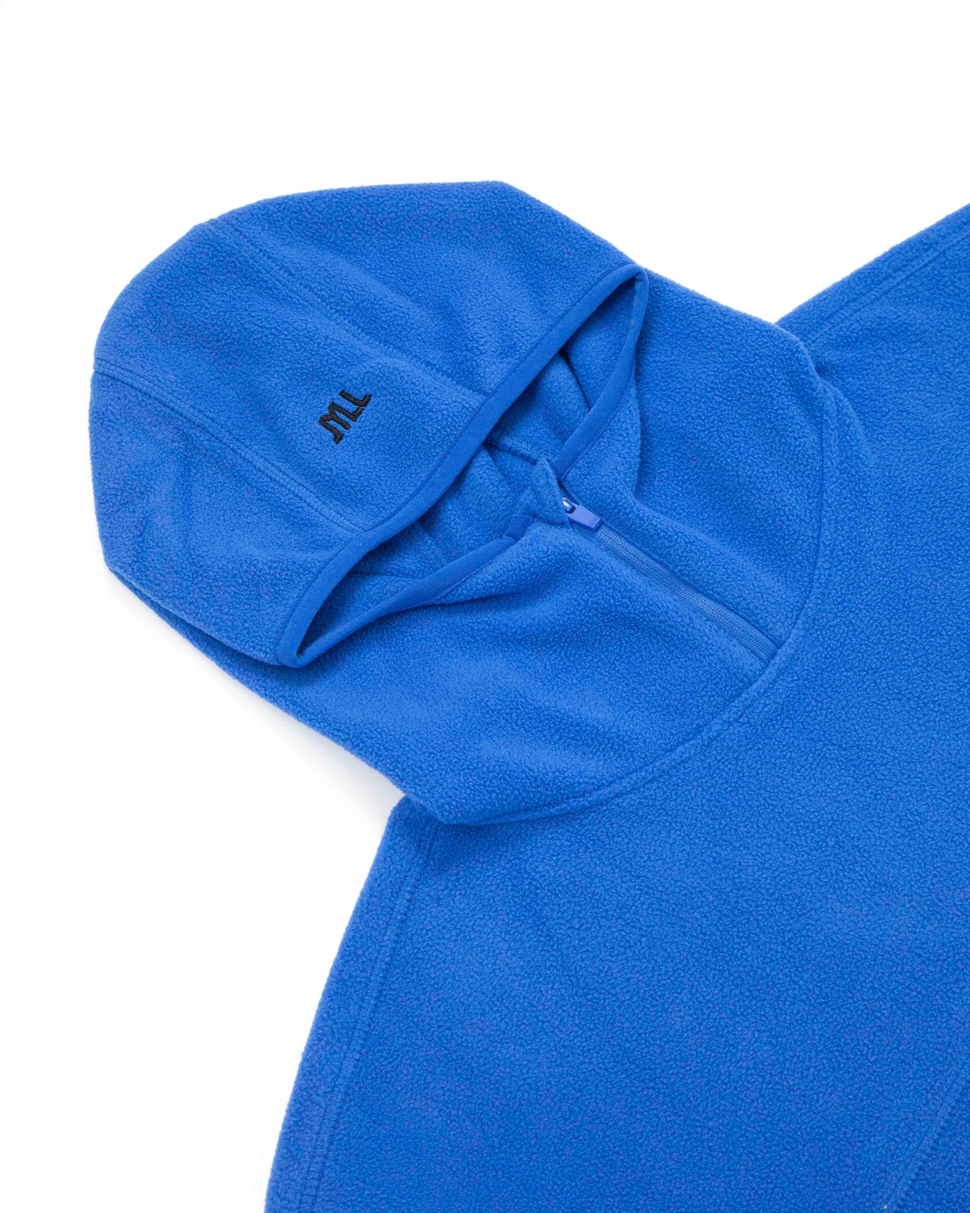 Edge Fleece Jacket Royal Blue Hood