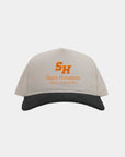 Sam Houston Cream Black Cord Brim Fade Hat