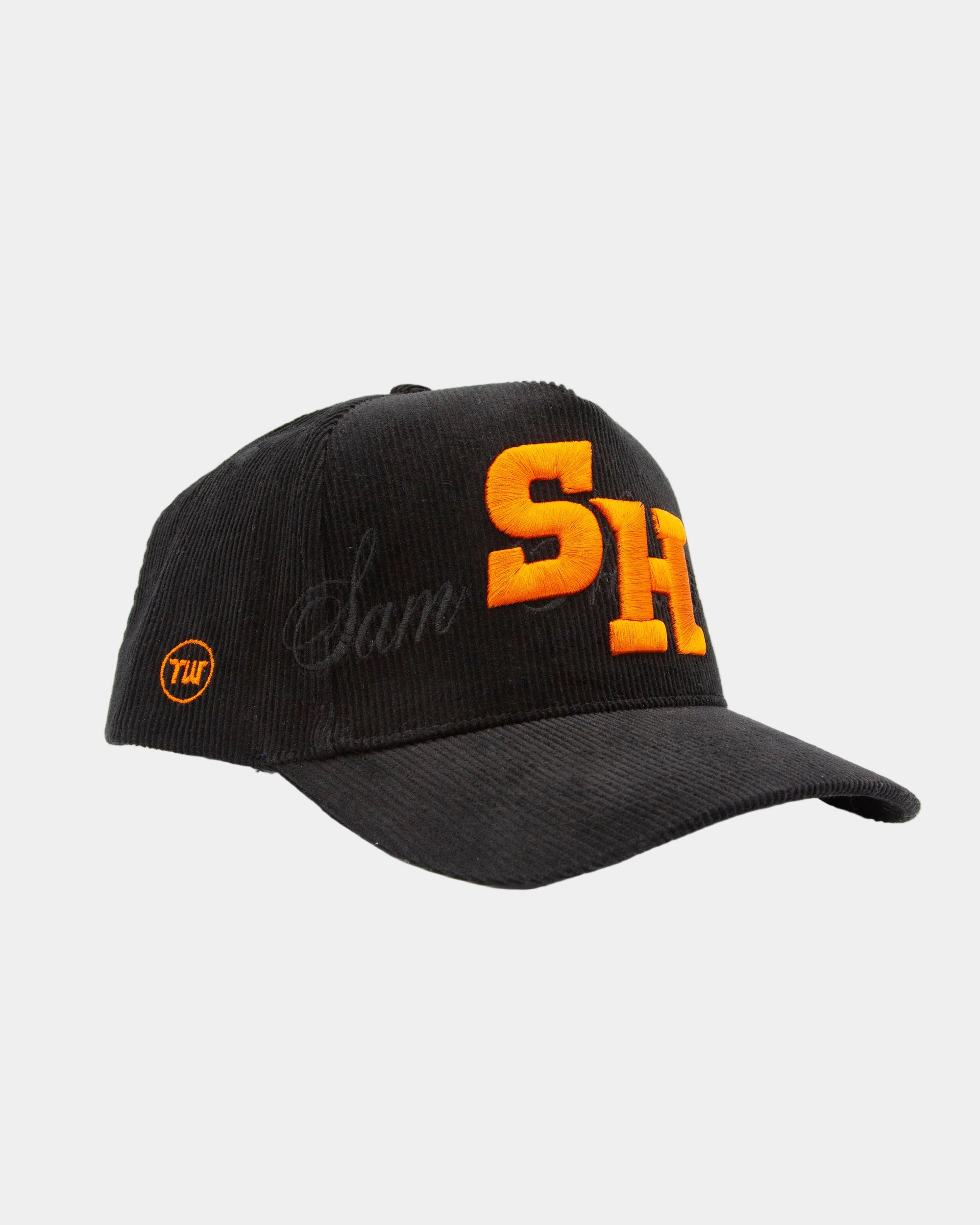 Sam Houston Black Full Cord Fade Hat