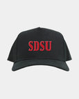 SDSU Black Fade Hat