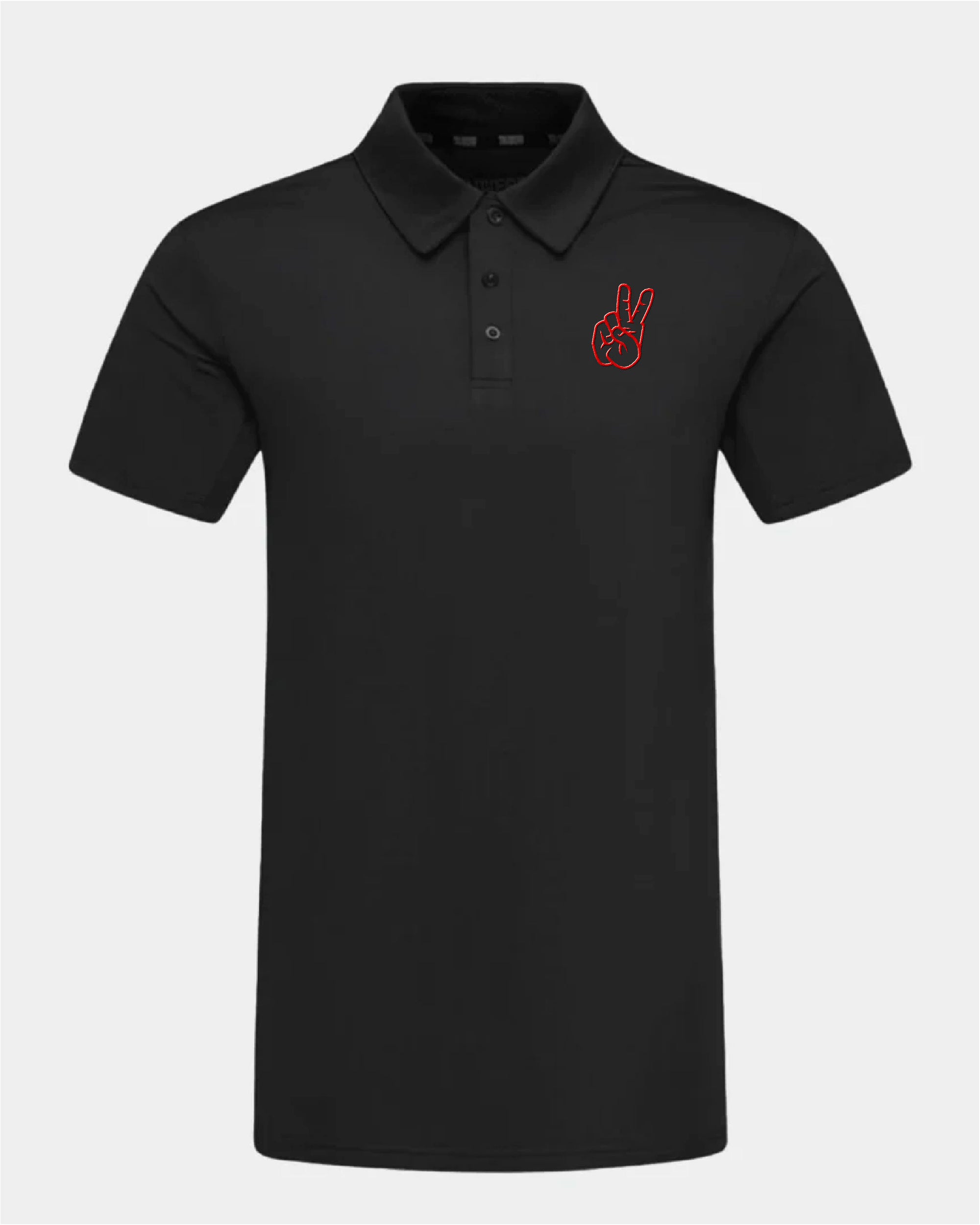 SMU Crest 2.0 Black Polo