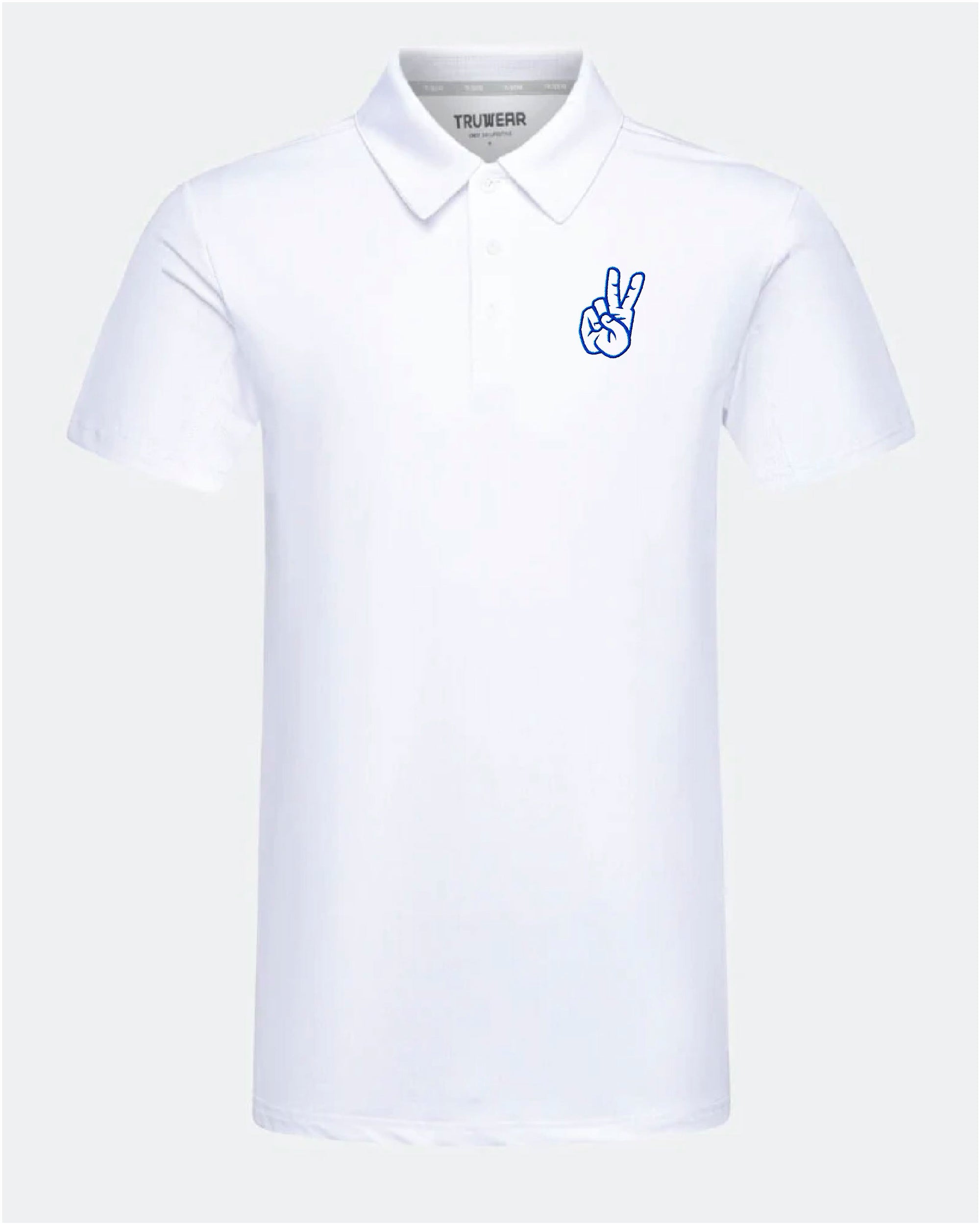 SMU Crest 2.0 White Polo