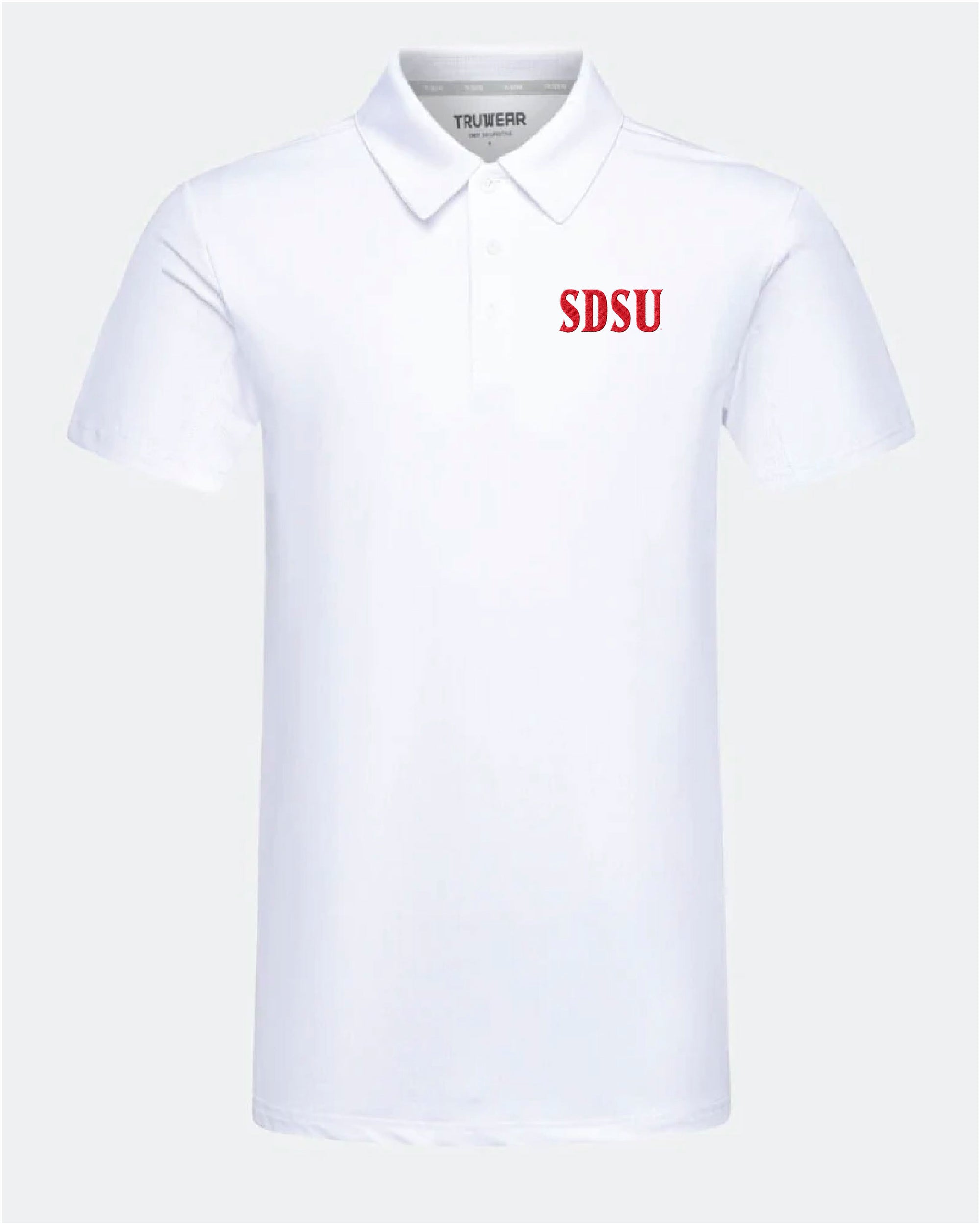 SDSU Crest 2.0 White Polo