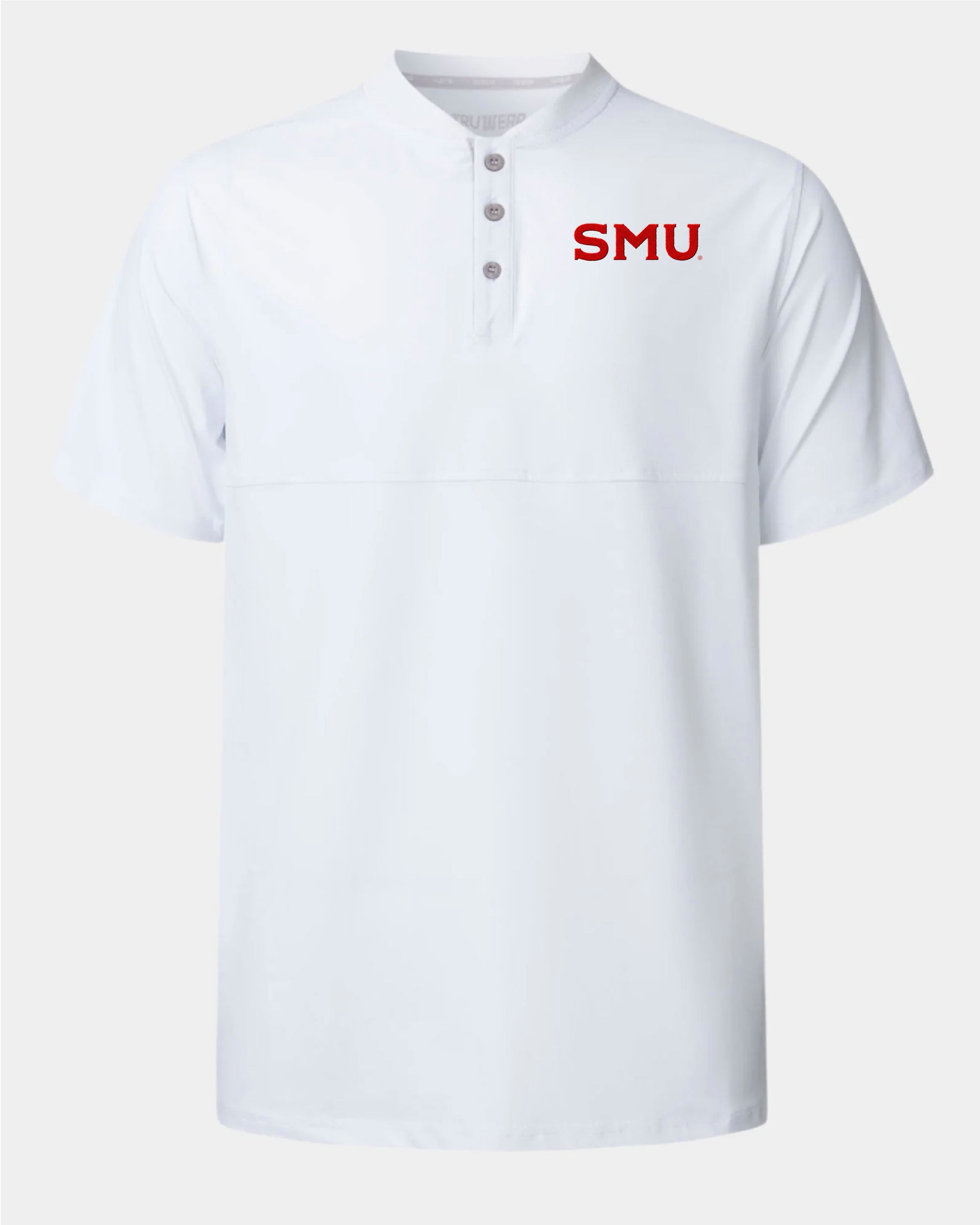 SMU Crown Blade Polo White