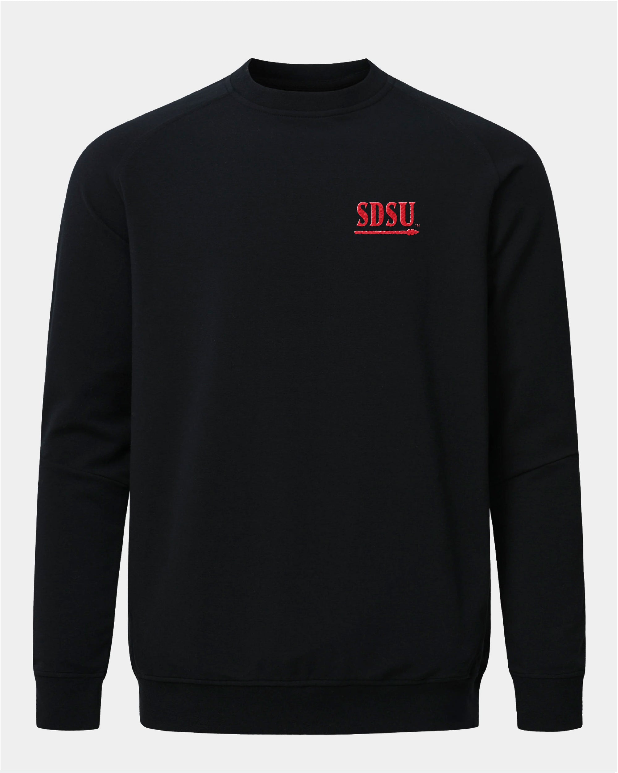 SDSU Meridian Black Crewneck