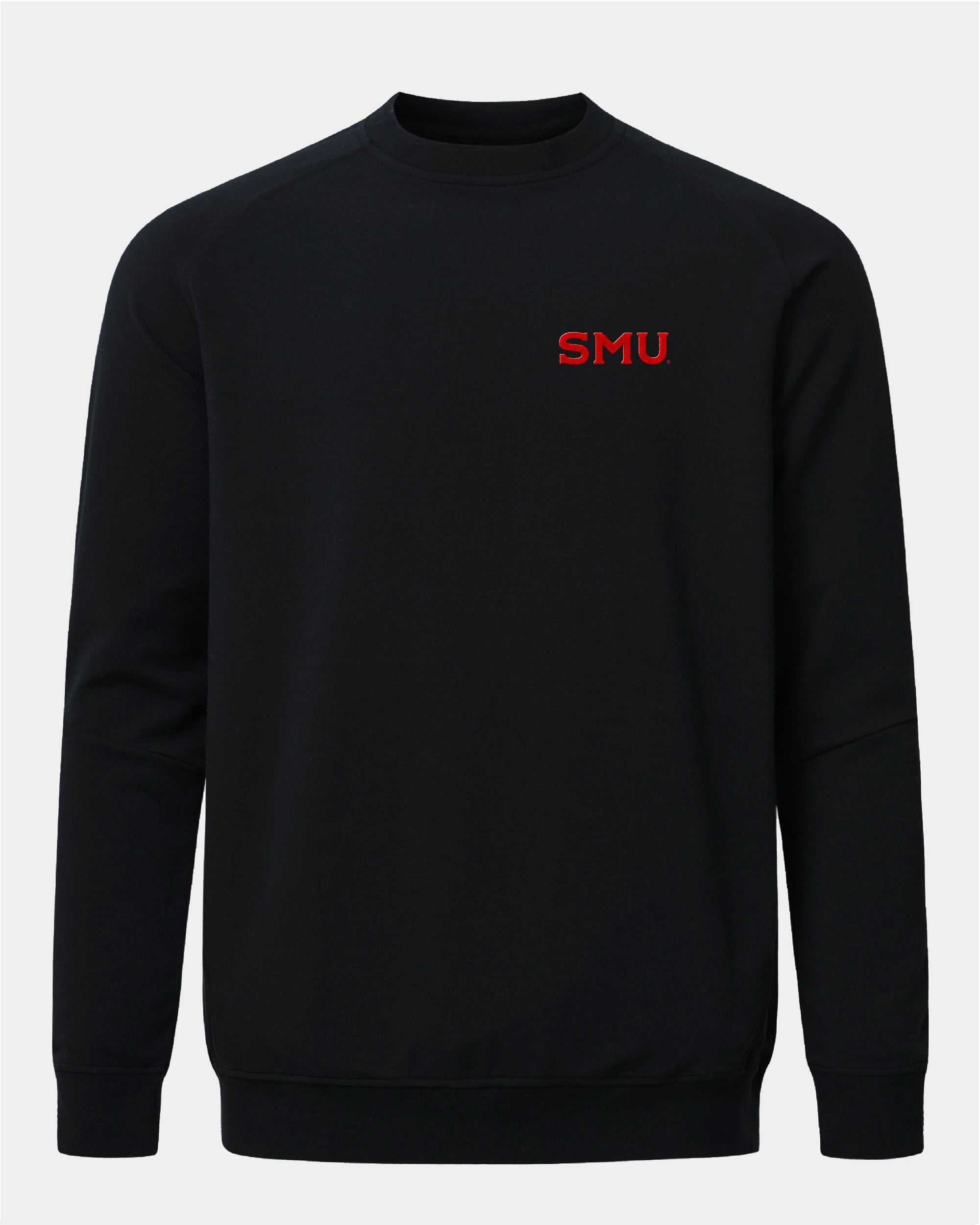 SMU Meridian Black Crewneck