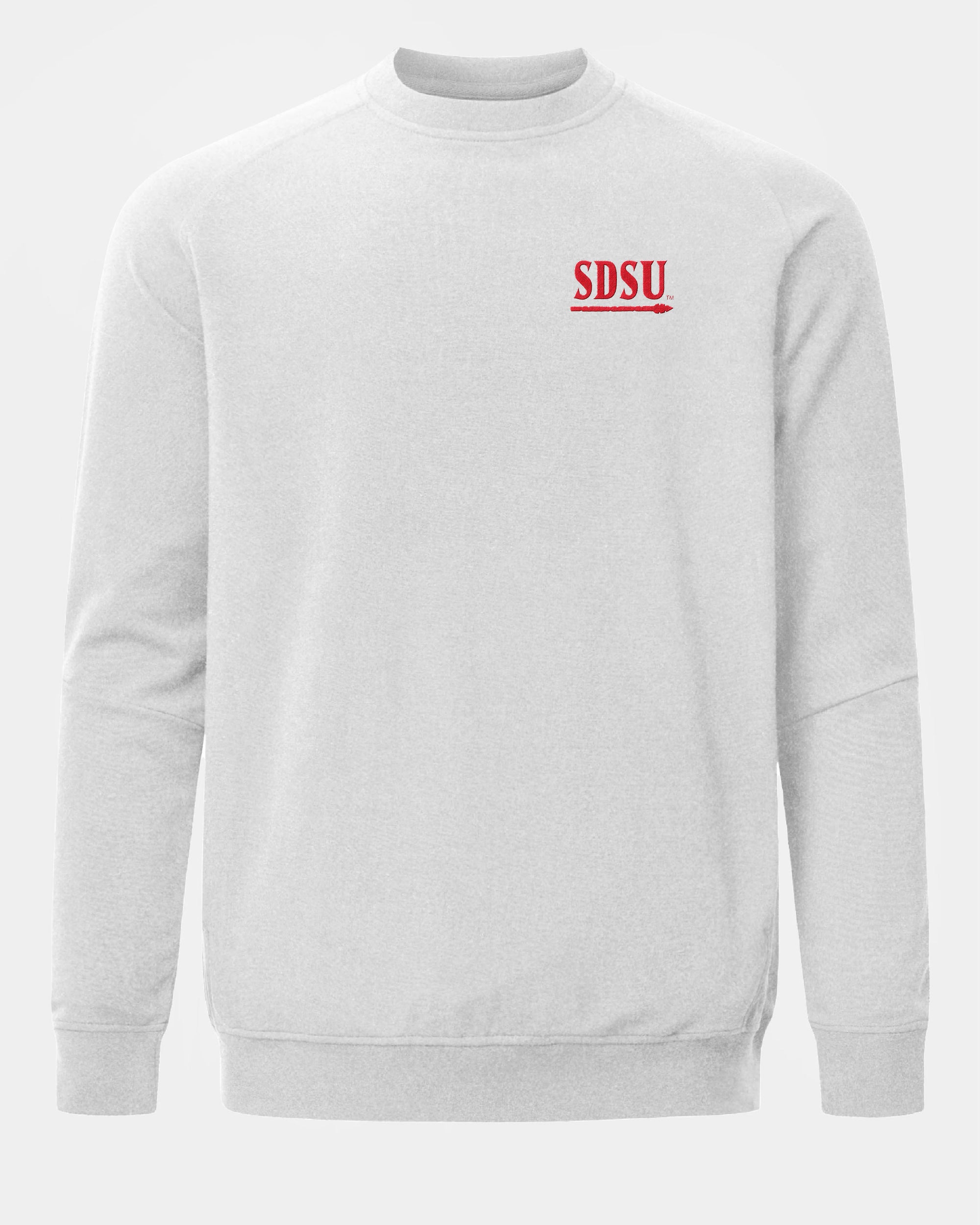 SDSU Meridian Heather Grey Crewneck