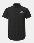 Rice Phenom Classic Black Short Sleeve Dress Shirt