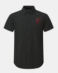 SMU Phenom Classic Black Short Sleeve Dress Shirt