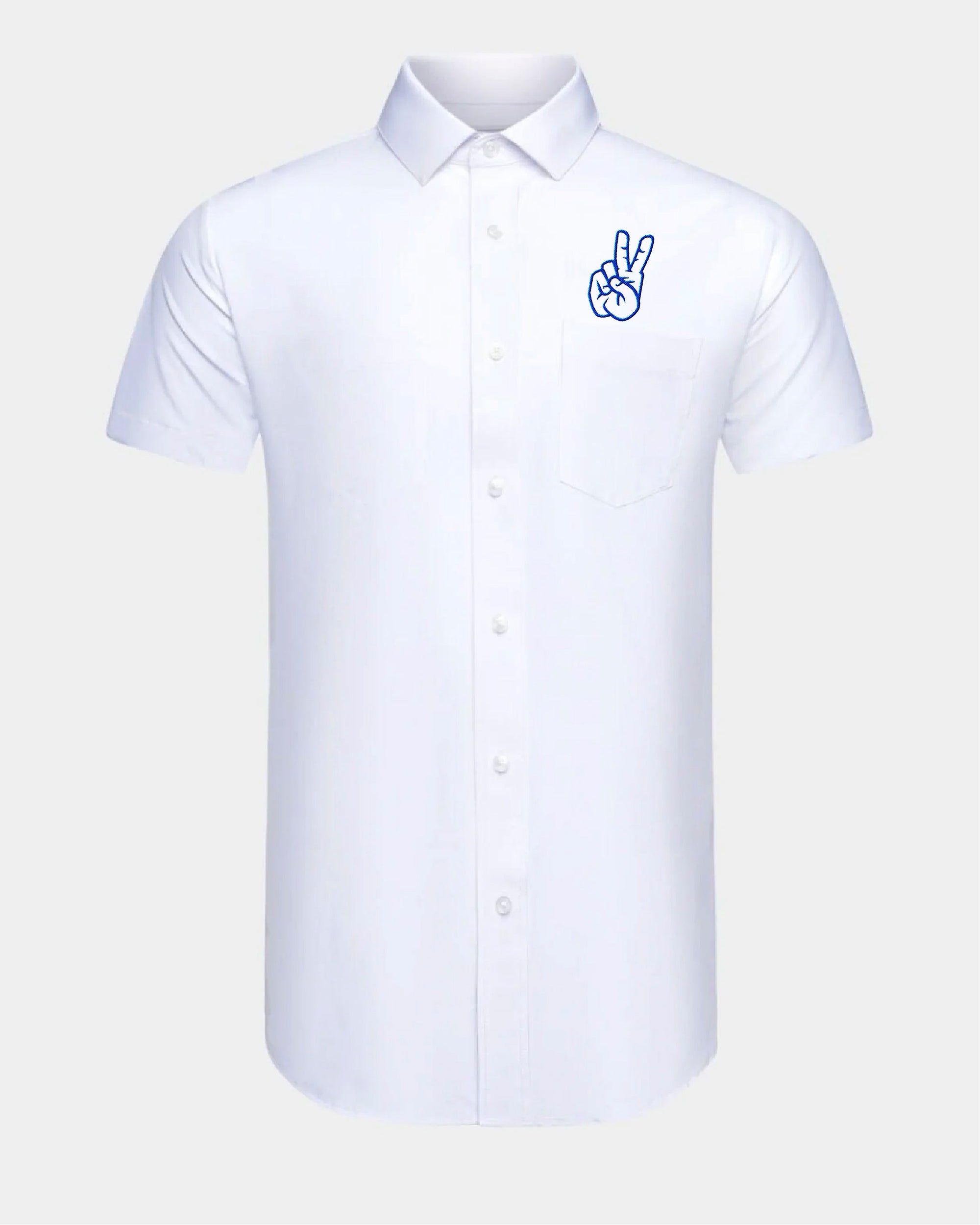 SMU Phenom Classic White Short Sleeve Dress Shirt