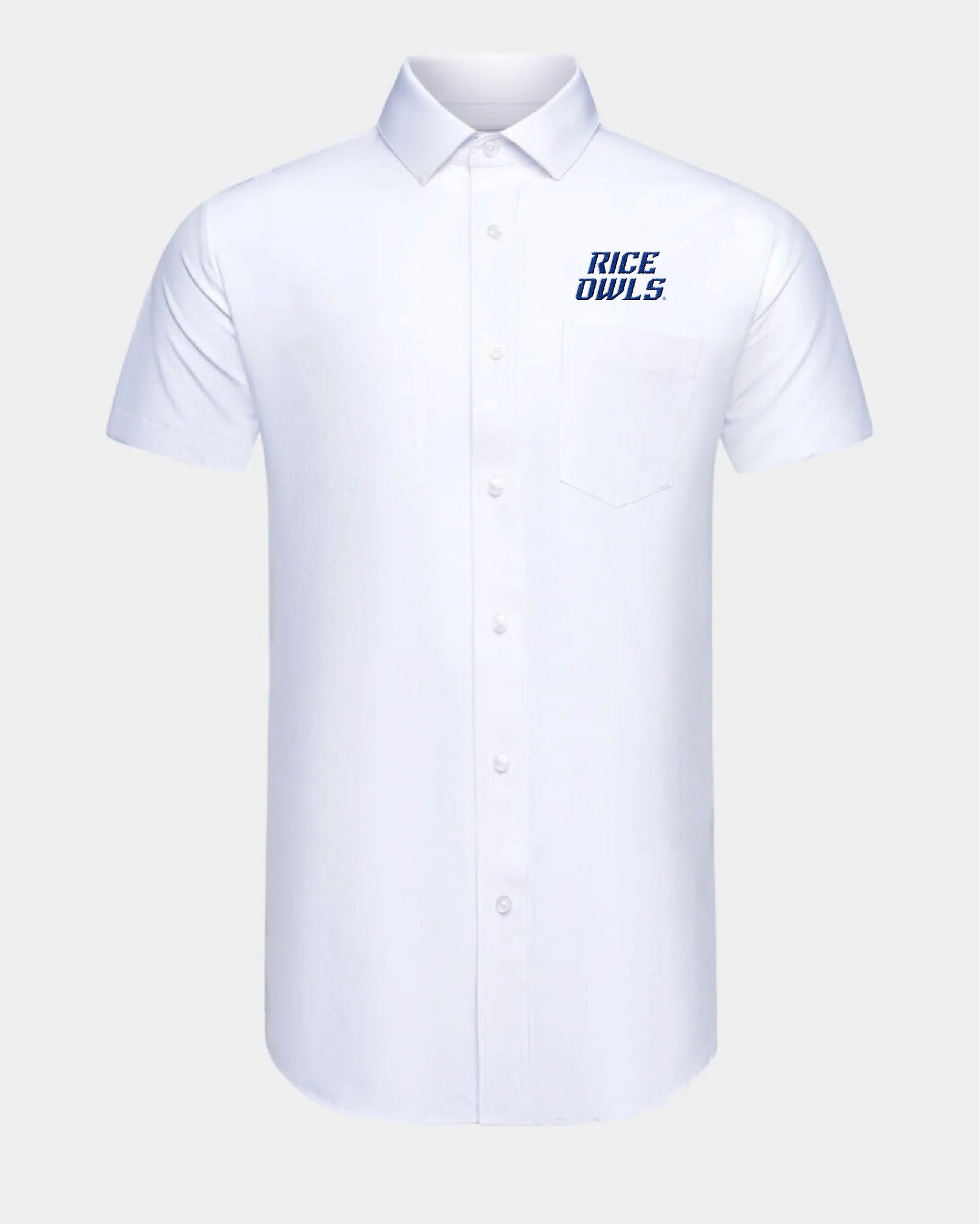 Rice Phenom Classic White Short Sleeve Dress Shirt