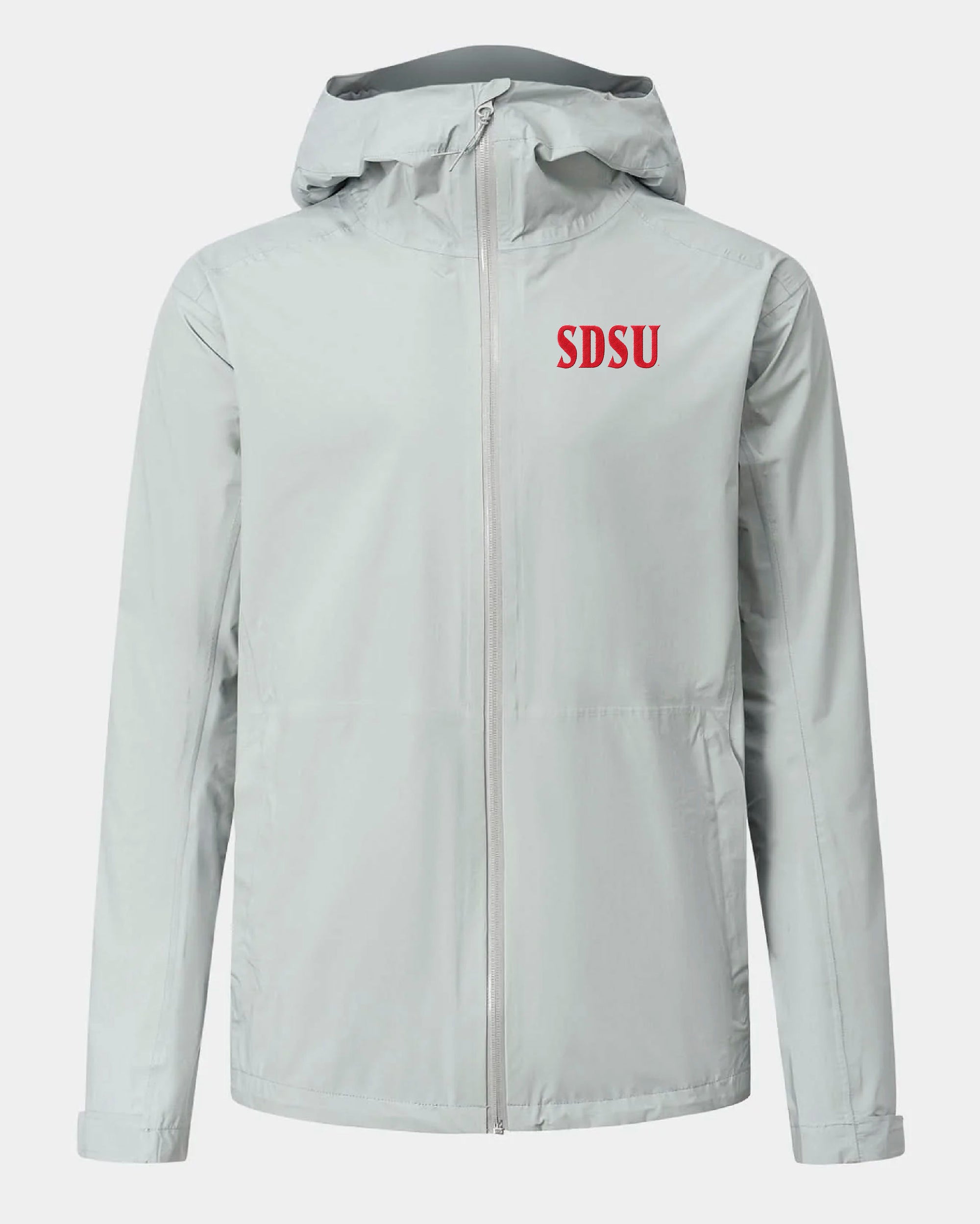 SDSU Voyage Rain Jacket Light Grey