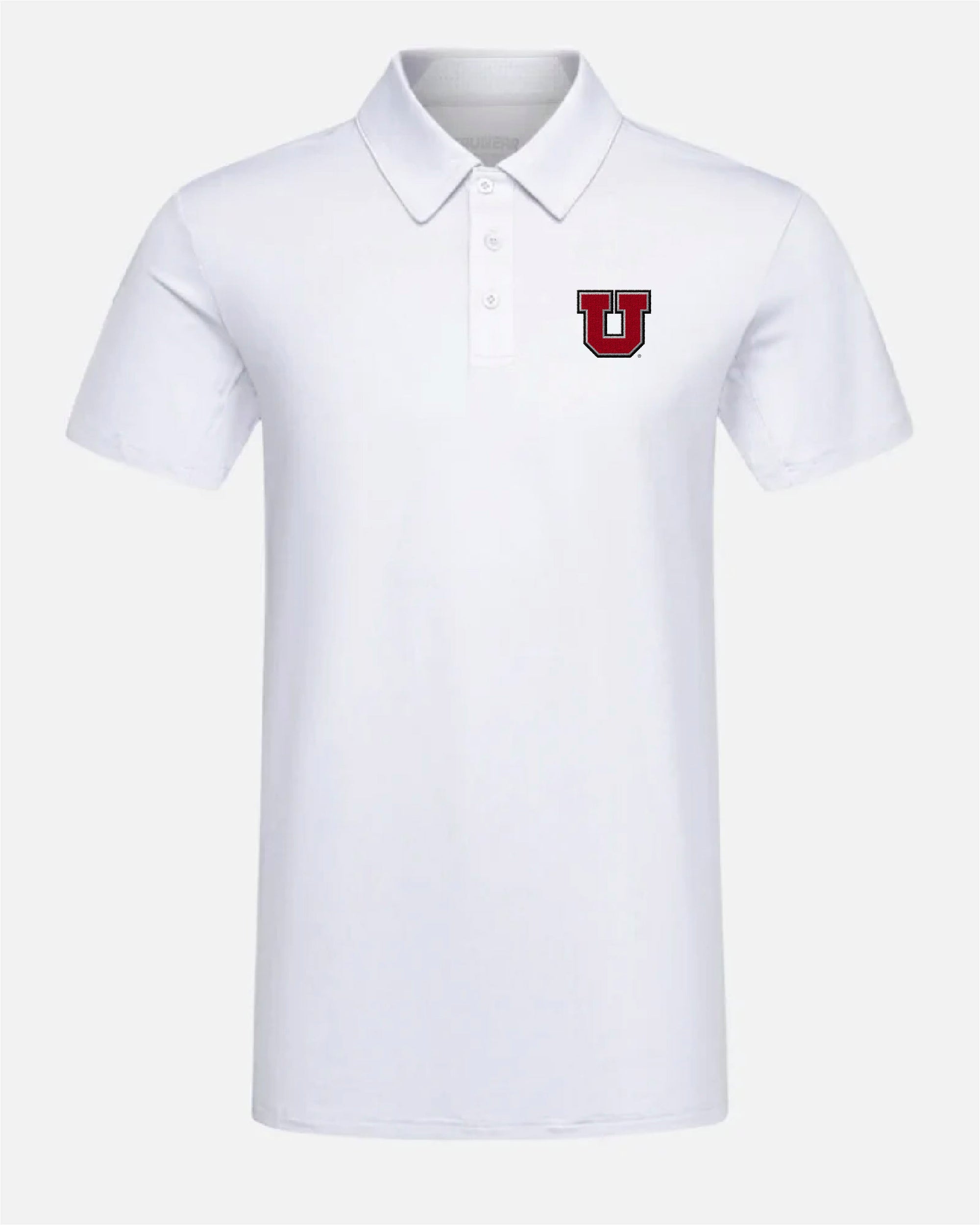 UofU Crest 2.0 Light Grey Polo