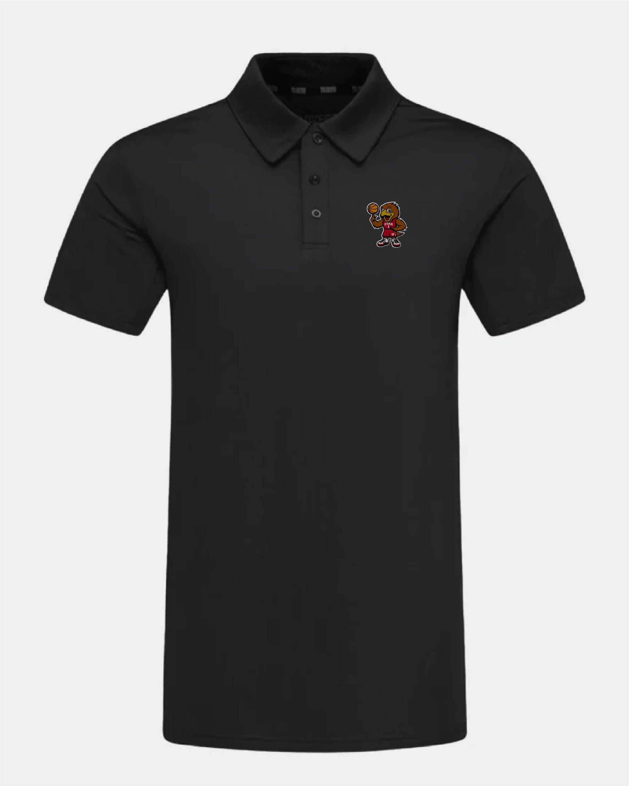 UofU Crest 2.0 Black Polo