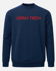 UTECH Meridian Heather Navy Crewneck