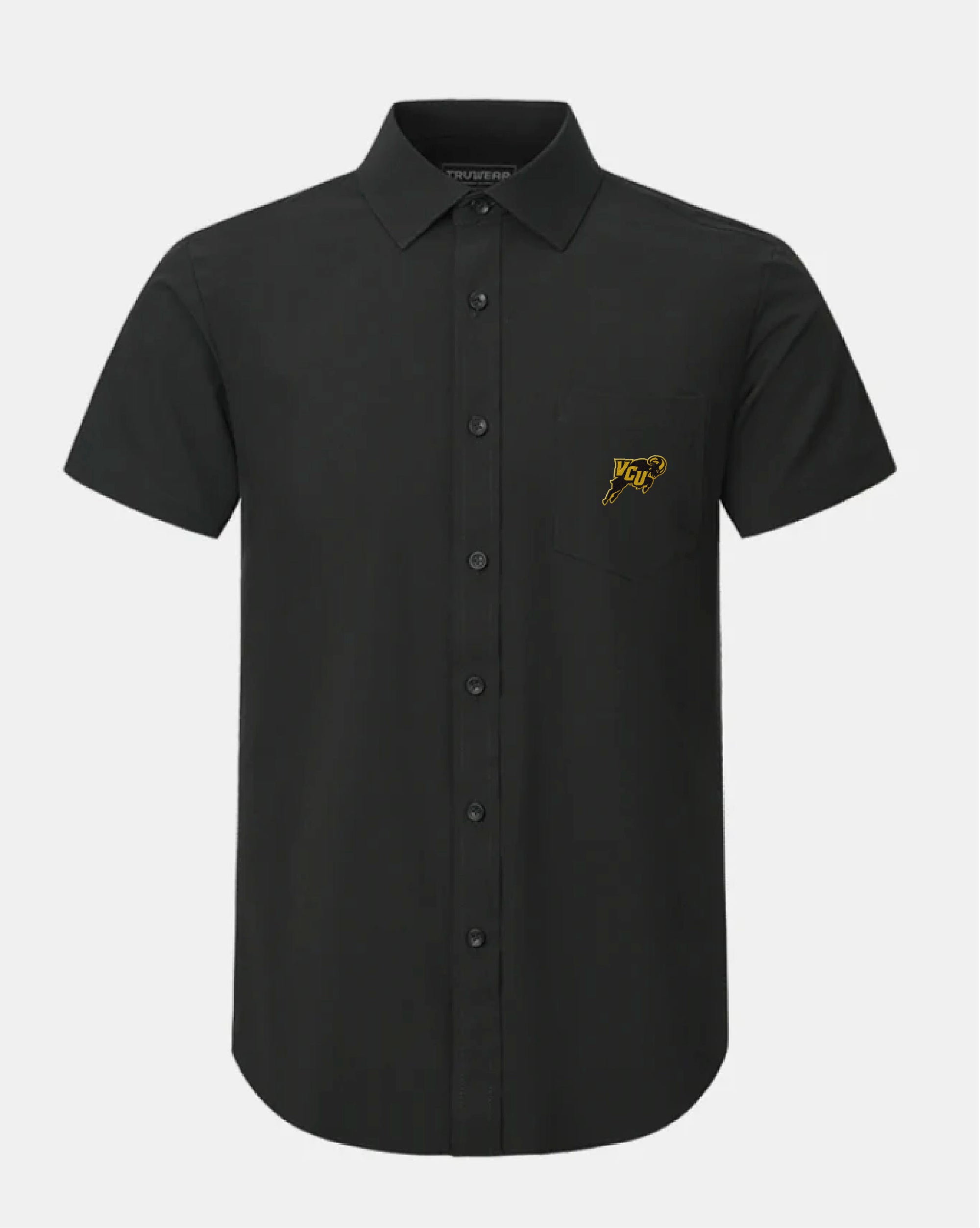 VCU Phenom Classic Black Short Sleeve Dress Shirt