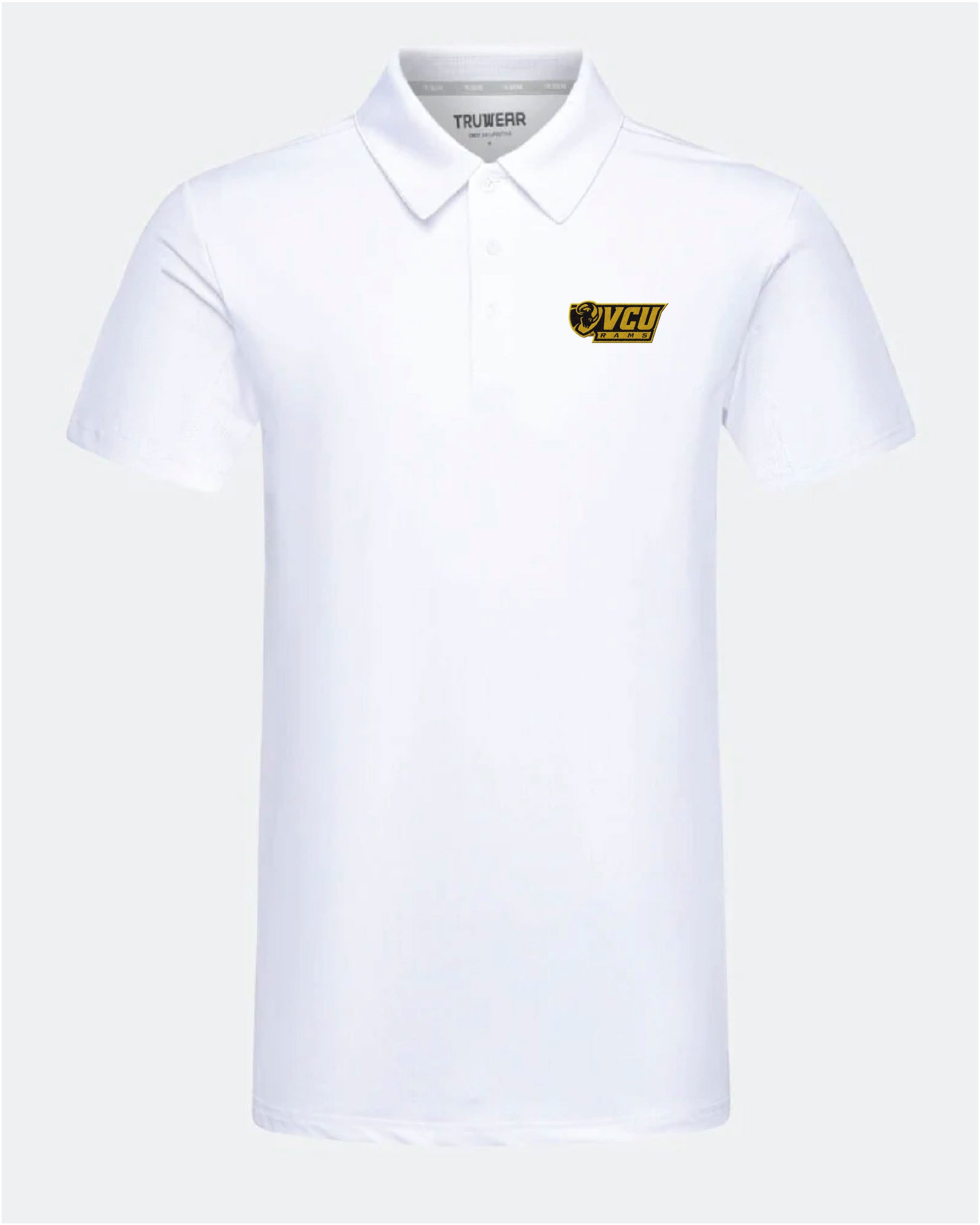 VCU Crest 2.0 White Polo
