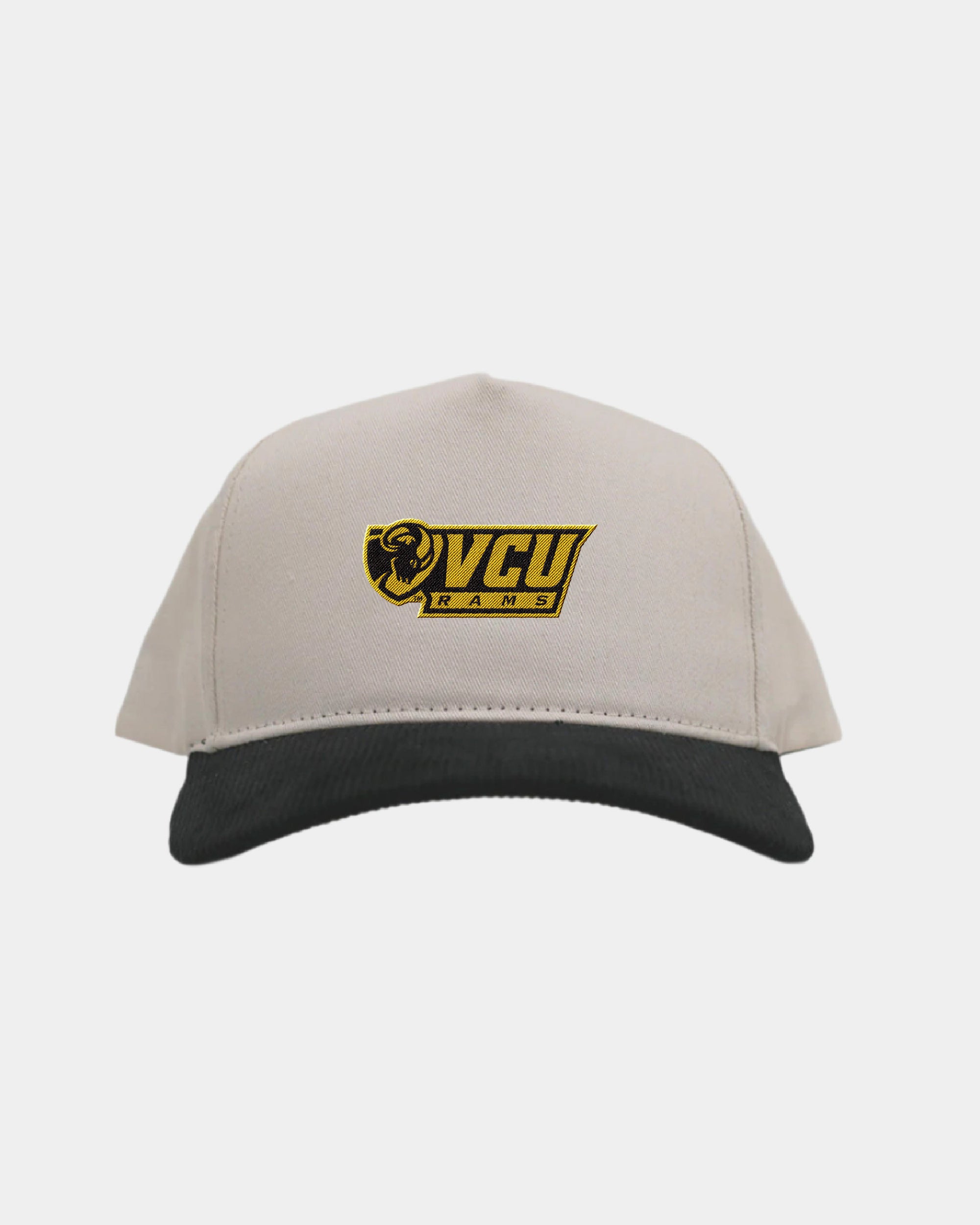 VCU Cream Black Cord Brim Fade Hat