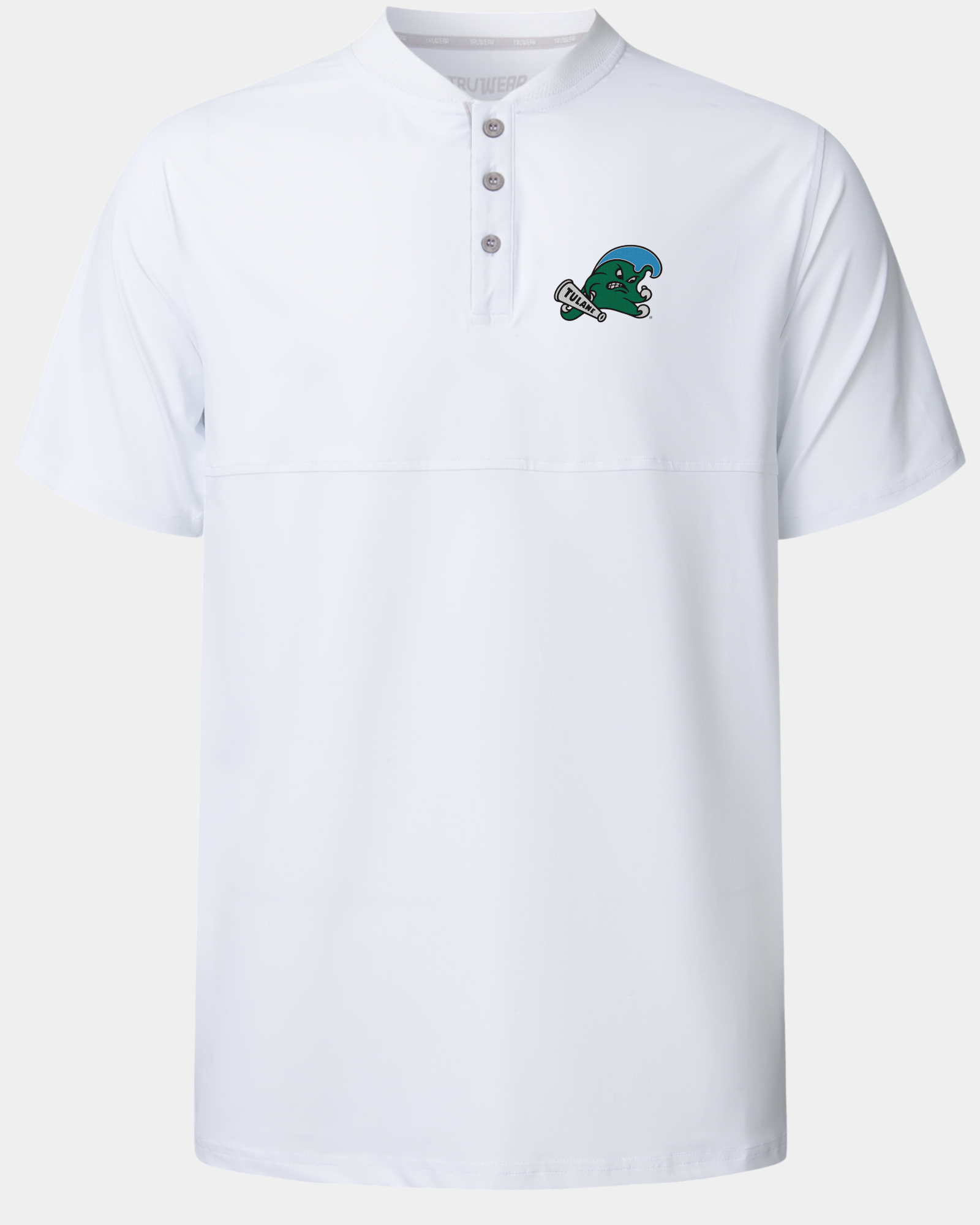 Tulane Crown Blade Polo White