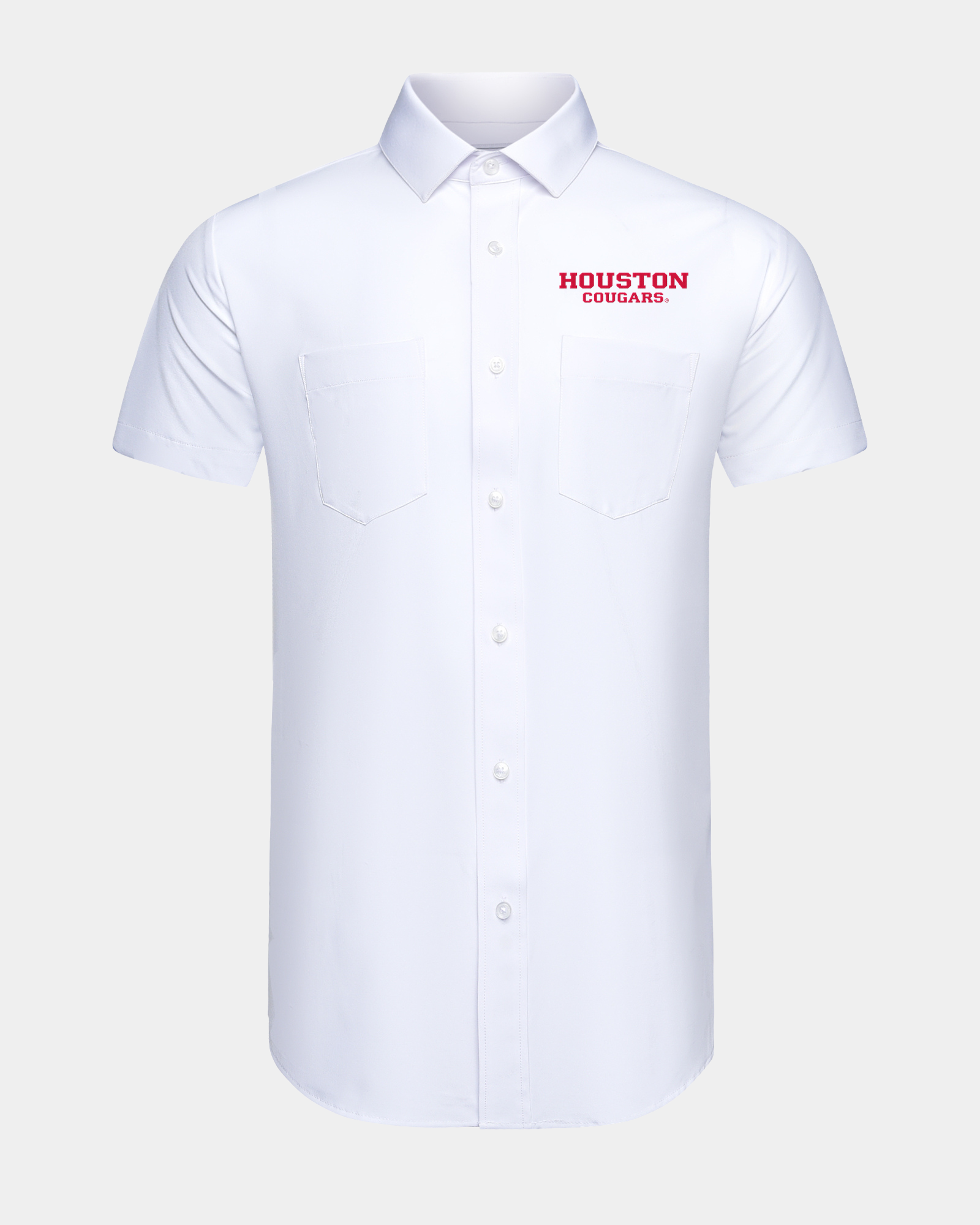 University of Houston Phenom Classic White Short Sleeve Dress Shirt