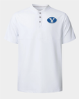BYU Crown Blade Polo White