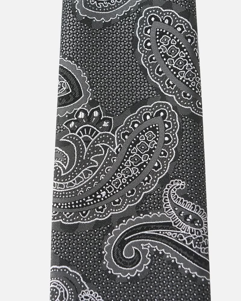 Immortal Paisley Tie Black - Black