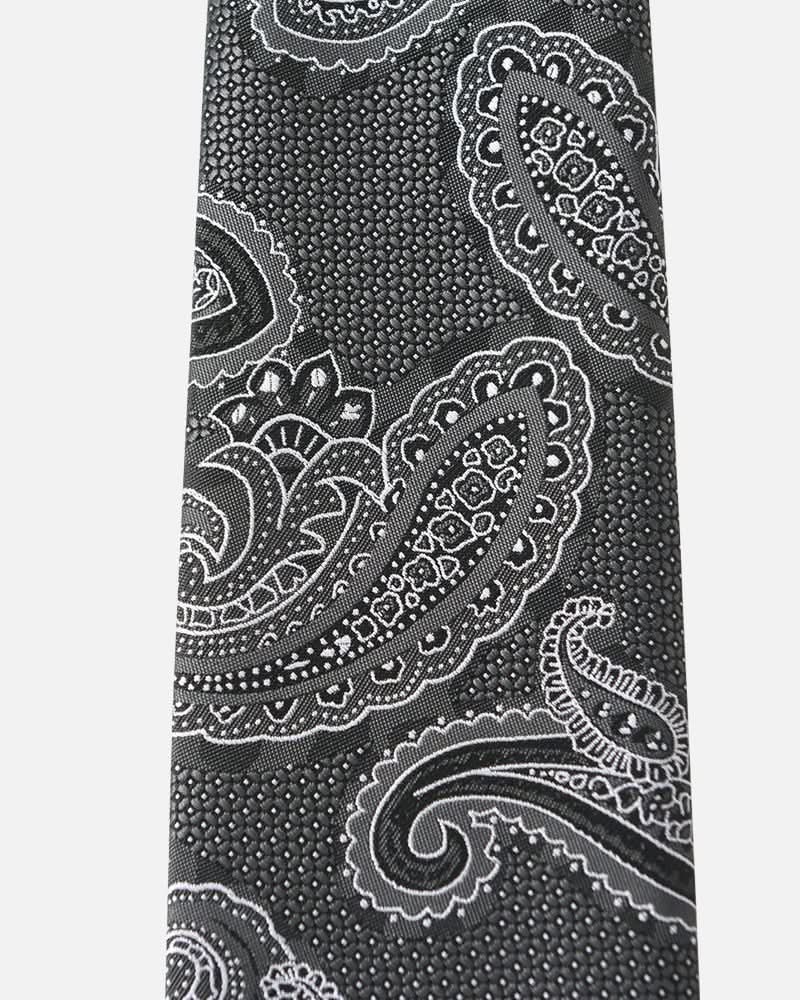 Immortal Paisley Tie Black - Black