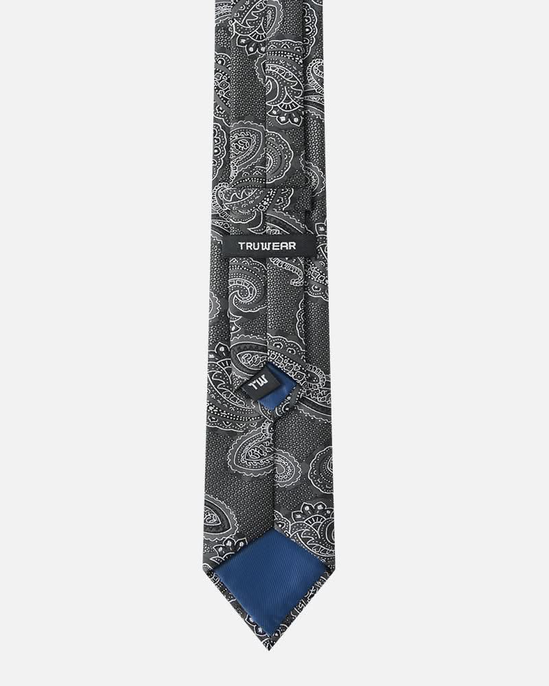 Immortal Paisley Tie Black - Black