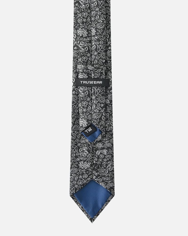 Immortal Floral Tie Black - Black