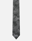 Immortal Paisley Tie Black - Black
