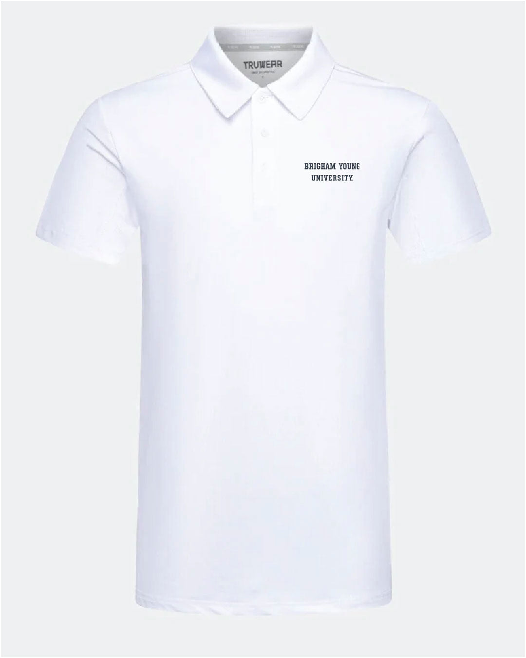 BYU Crest 2.0 White Polo