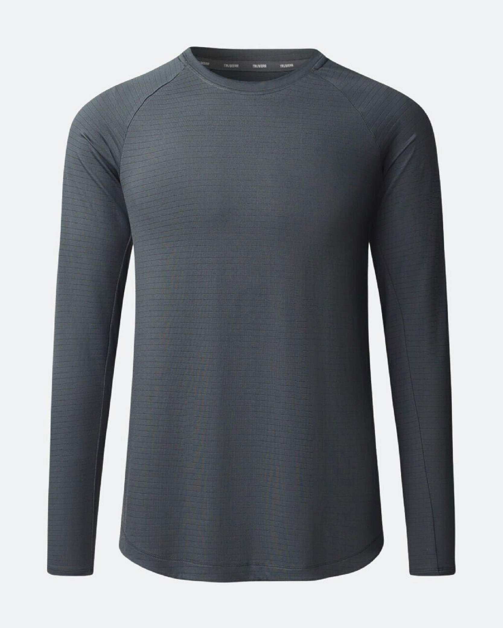 Cardinal Long Sleeve Charcoal Workout Shirt - Cardinal