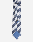 Immortal Navy Light Blue Checkered Dress Tie - Navy