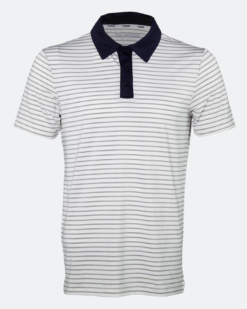 Crest 1.0 Polo Navy Collar Striped - 1.0 Navy