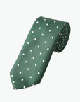 Immortal Green Polka Dot Tie - Green
