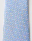 Elite Silk Tie T Pattern Light Blue - Blue