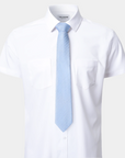 Elite Silk Tie T Pattern Light Blue - Blue