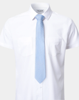Elite Silk Tie T Pattern Light Blue - Blue