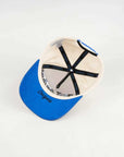 BYU Fade Hat Natural Royal Brim 2 Logo BYU – inside view