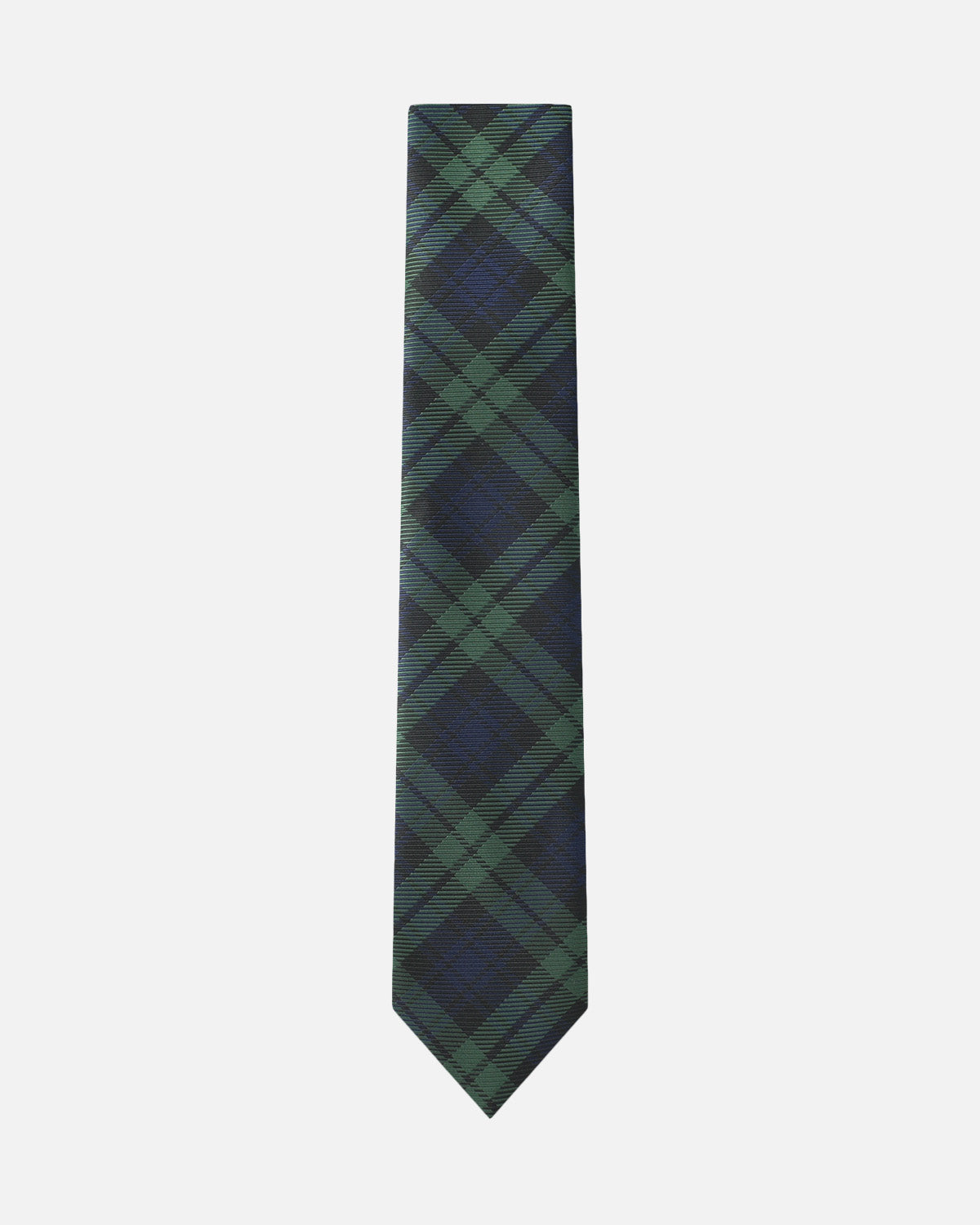 Immortal Green &amp; Navy Plaid Tie