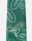 Immortal Paisley Tie Green - Green