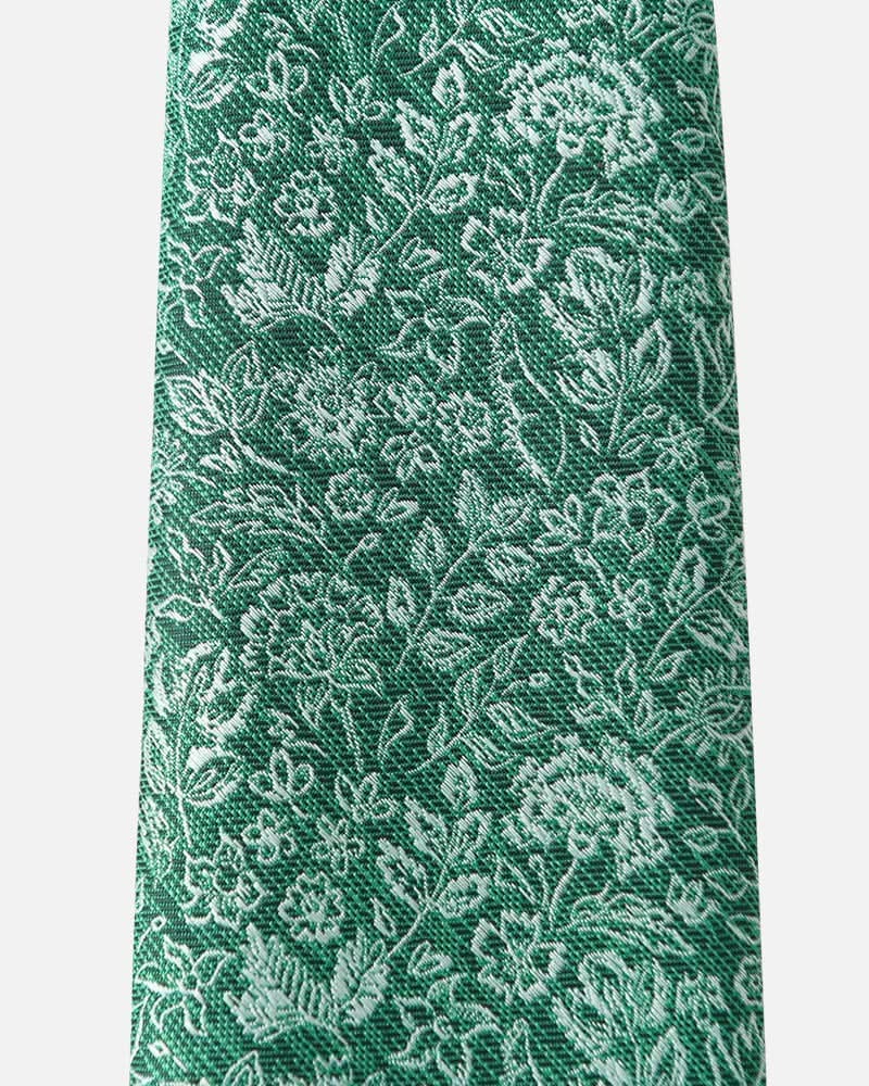 Immortal Floral Tie Green - Green