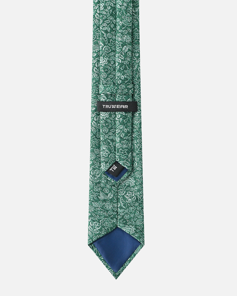 Immortal Floral Tie Green